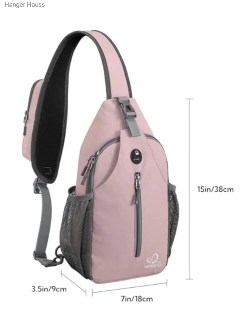 Nylon Sling Backpack Crossbody Daypack Hiking Travel Shoulder Bag